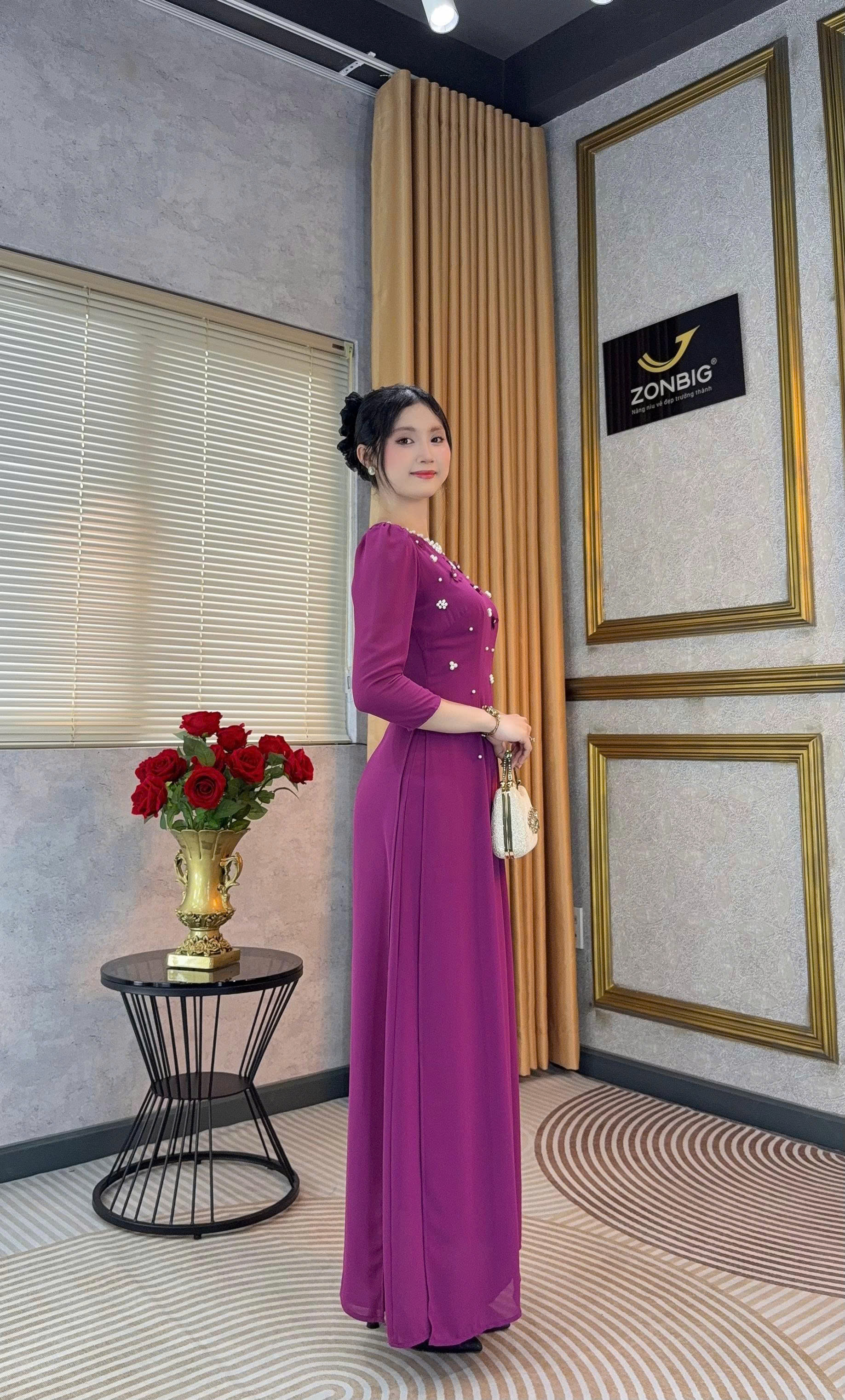 Đầm giả áo dài - Y2223 - Thương hiệu ZONBIG_thumbnail_4
