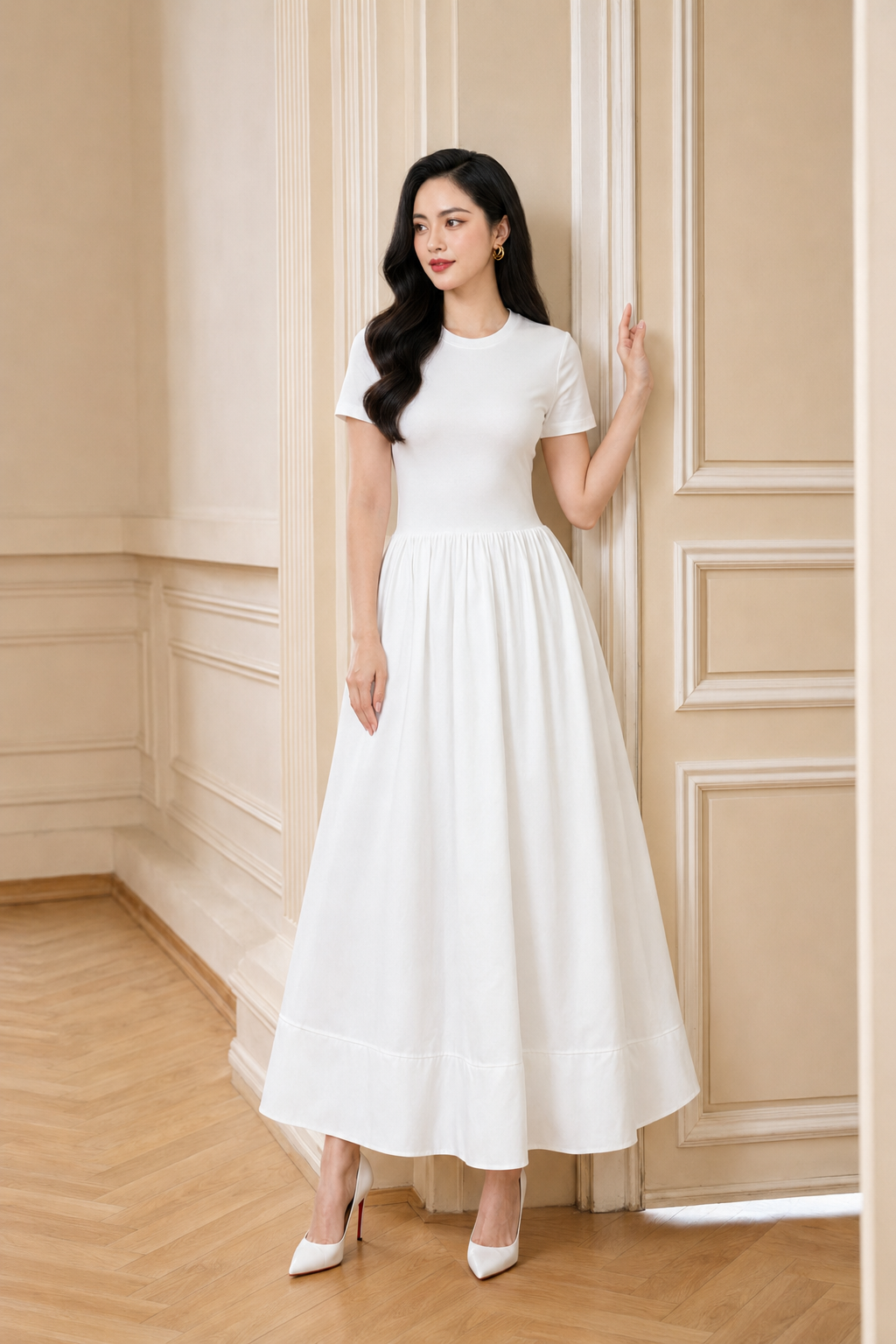 LV025 - VÁY TRẮNG