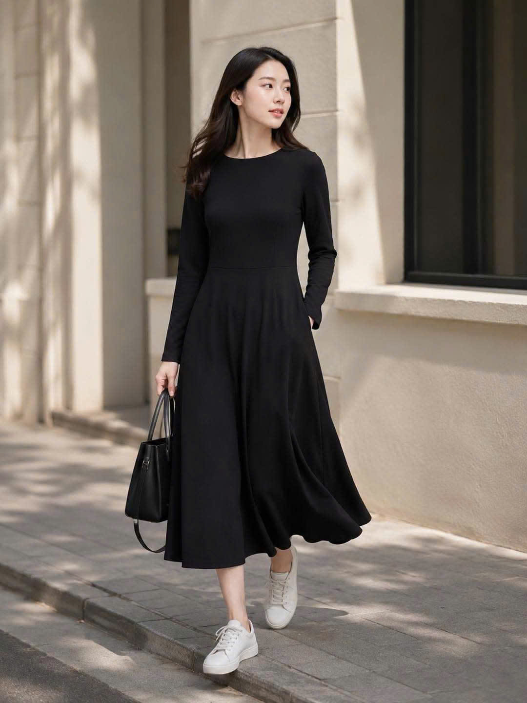 D181 - Đầm thun dài