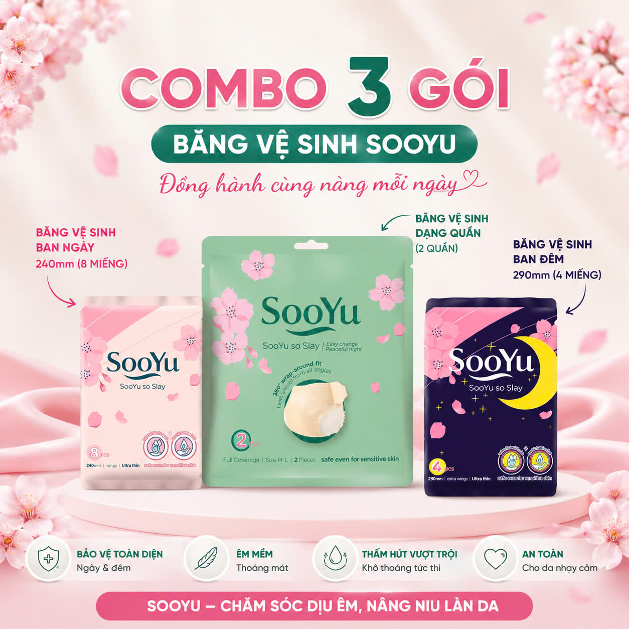 Combo 3 Gói BVS Sooyu