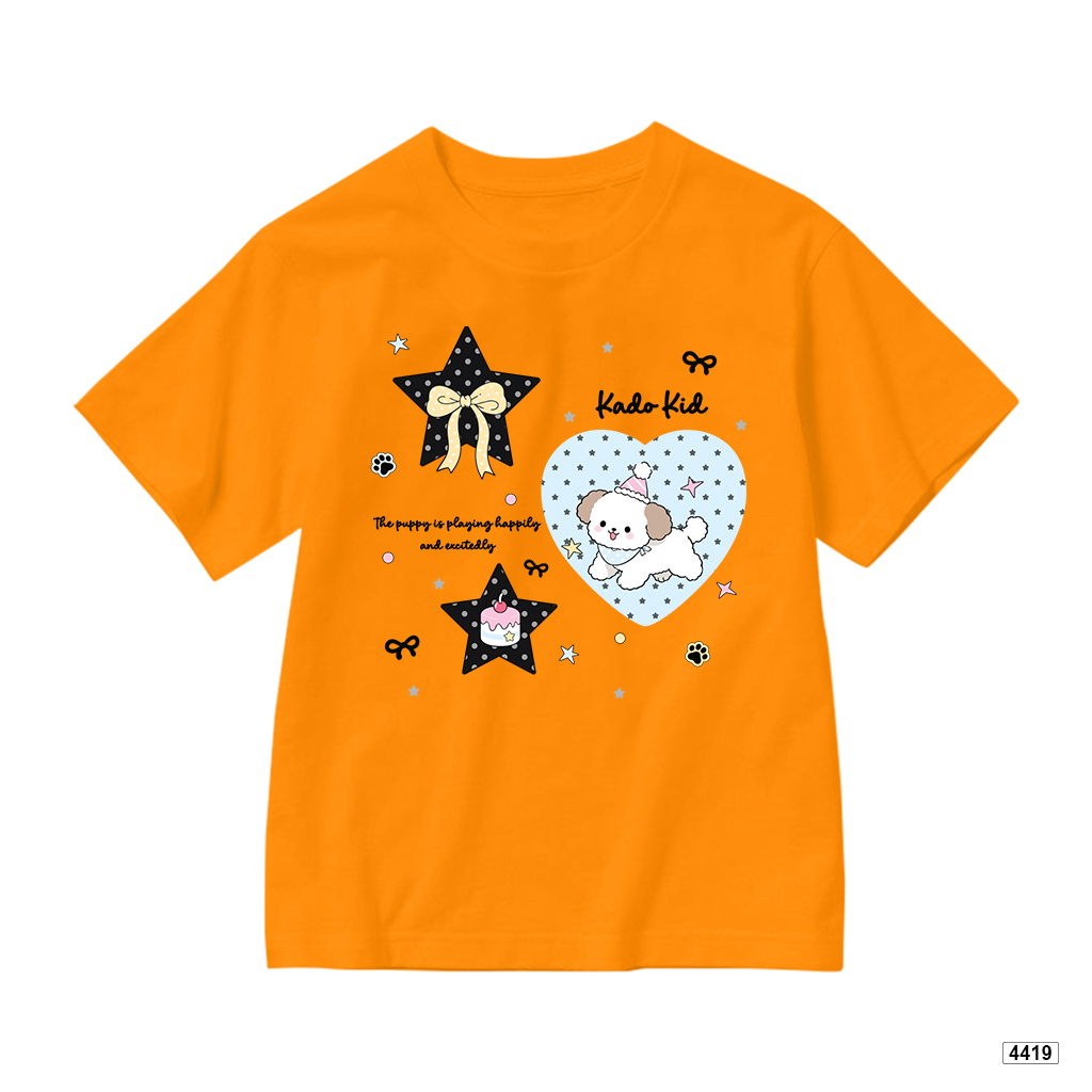 Áo thun bé trai bé gái form rộng happy puppy Hàn Quốc Kado 4419_thumbnail_13