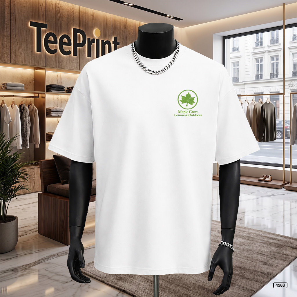 Áo thun nam form rộng lá phong TeePrint 4563