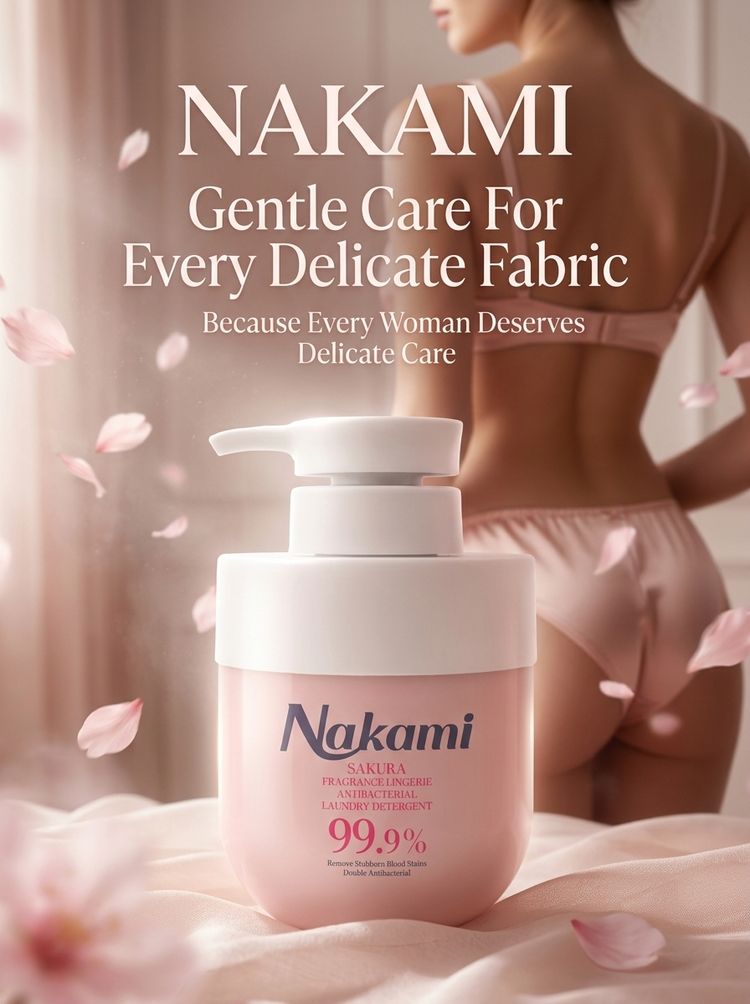 Nakami Sakura Fragrance Lingerie  Disinfectant Laundry Detergent 300mL_thumbnail_9