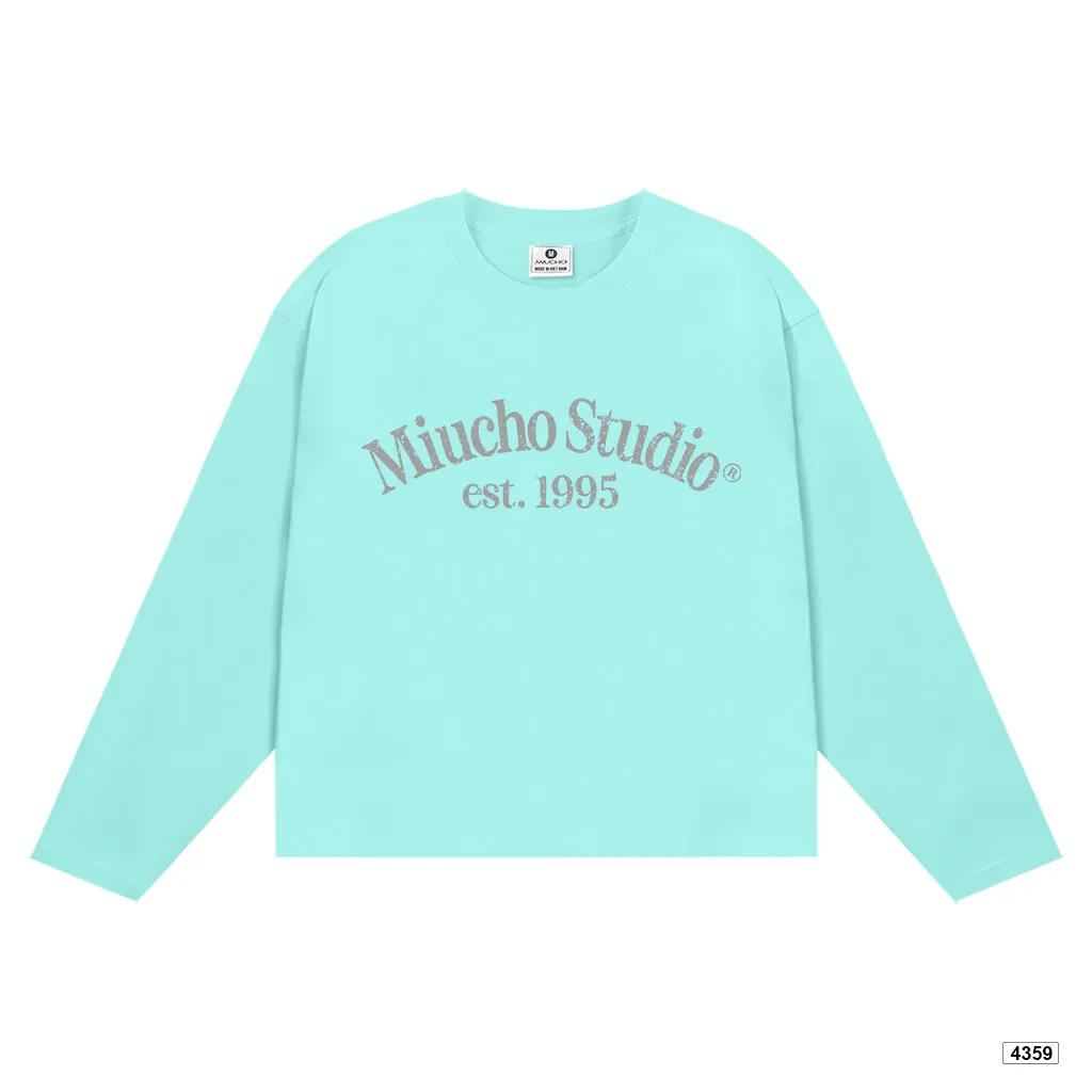 Áo thun nữ form boxy tay dài cổ tròn in chữ Miucho 4359_thumbnail_12