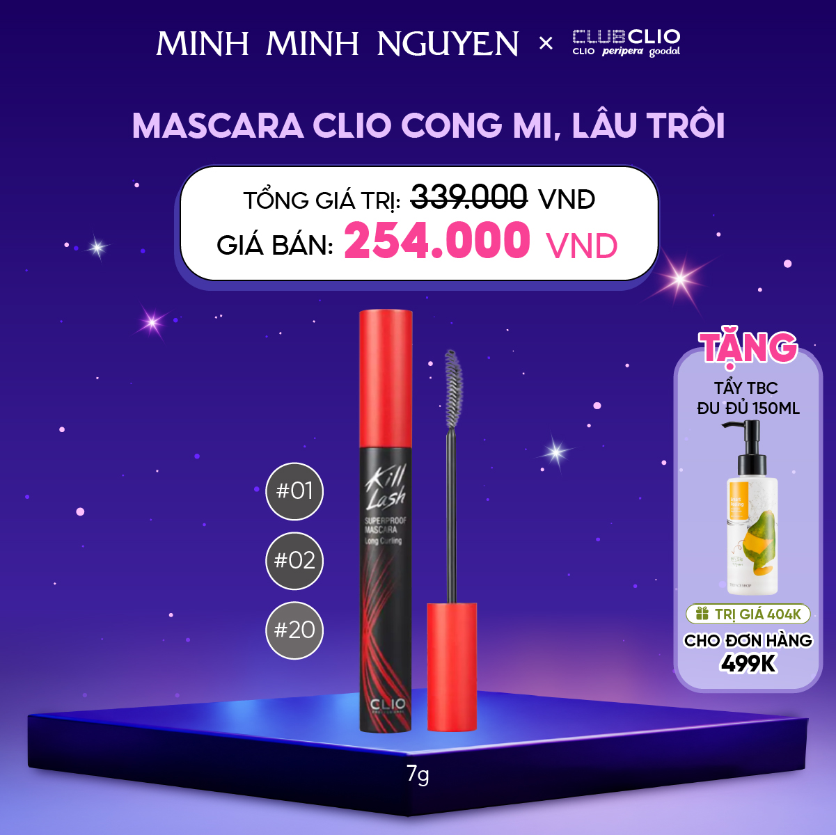 MASCARA Clio CONG MI, CHỐNG TRÔI