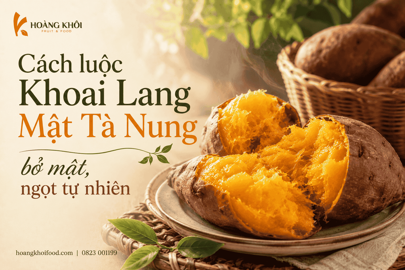 Cách luộc Khoai Lang Mật Tà Nung bở mật, ngọt tự nhiên