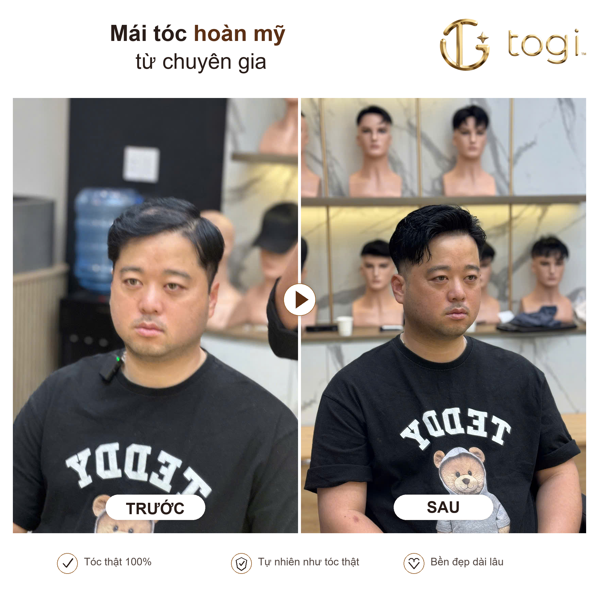 Togi65 chính diện tại salon Togi Hair