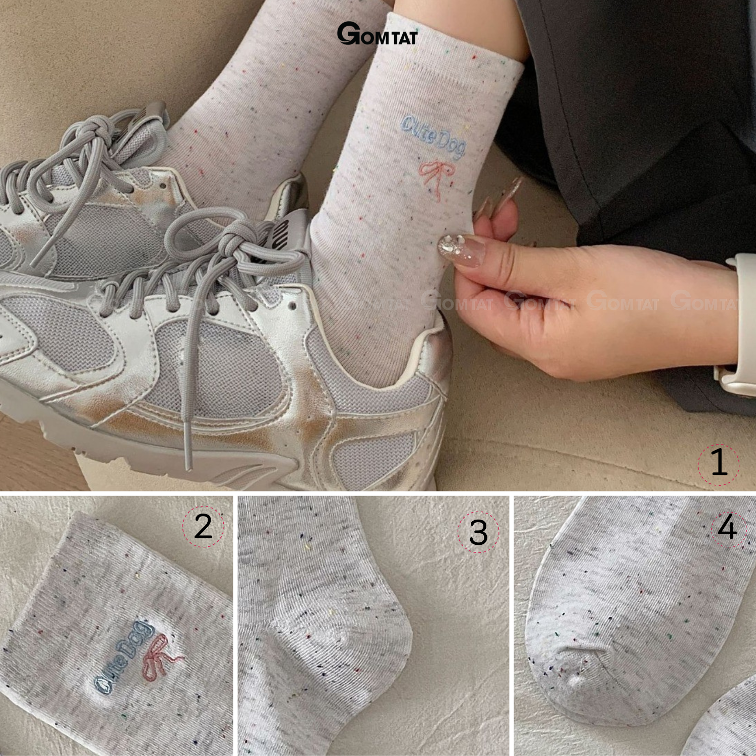 Set 5 đôi vớ nữ cổ cao GOMTAT họa tiết cute, tất nữ cotton cao cấp mềm mại, êm chân – JIN-2512-CB5_thumbnail_8