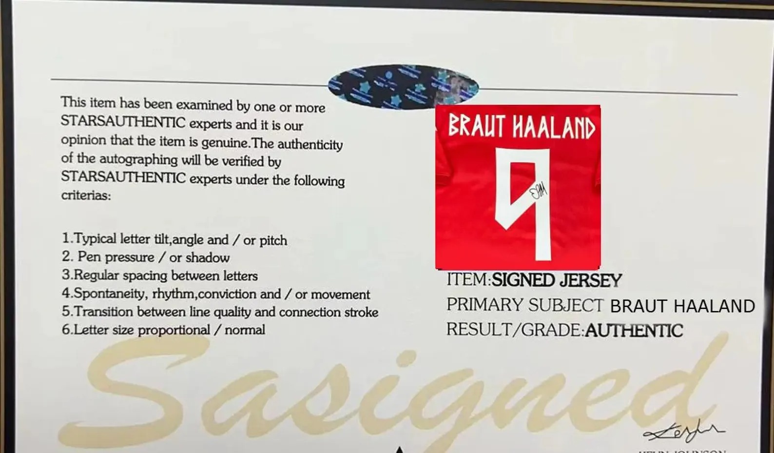 Erling Haaland Signed Norway World Cup 2026 Home Jersey | Authentic Autograph + COA_thumbnail_3