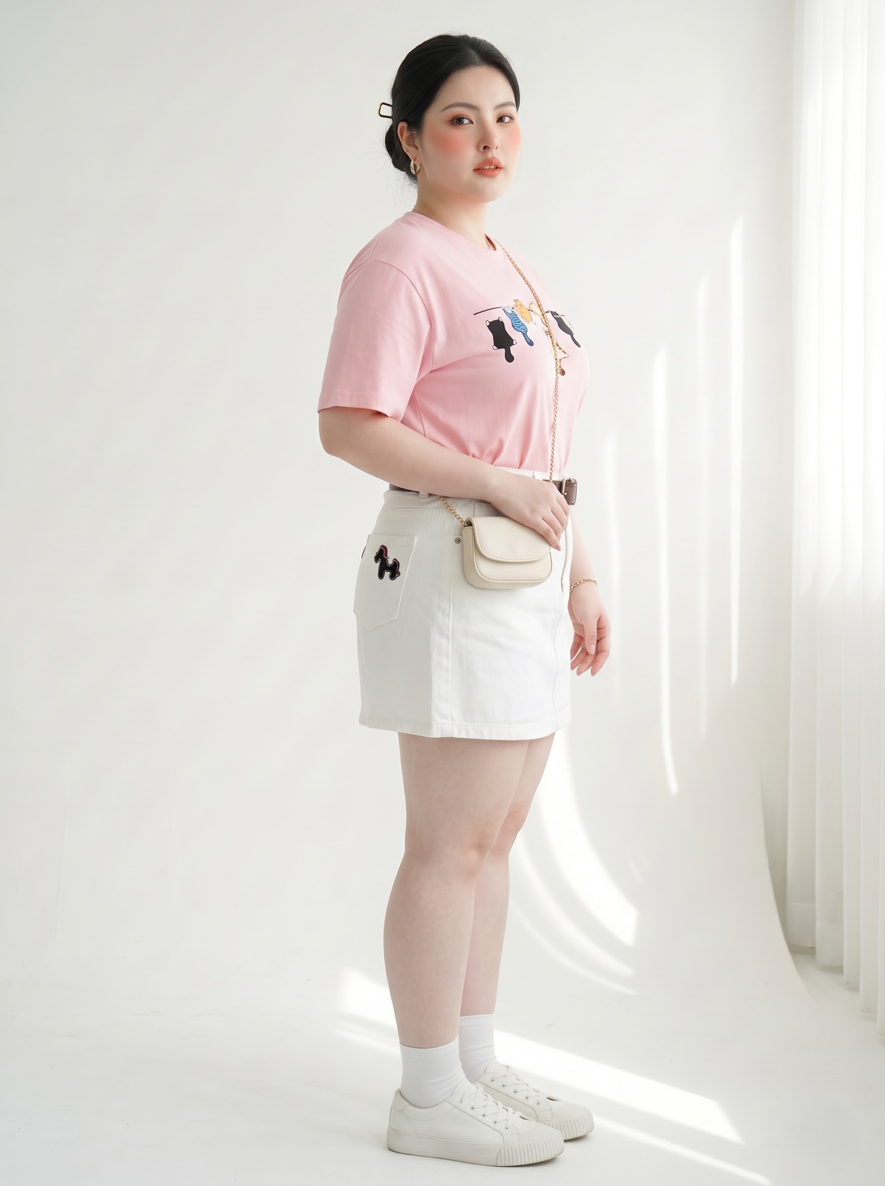 Chân Váy Jean Thêu Ngựa Bigsize Có Quần Bảo Hộ Cạp Cao - Nhiều Màu - Size 30–35 - T-JV2128_thumbnail_7