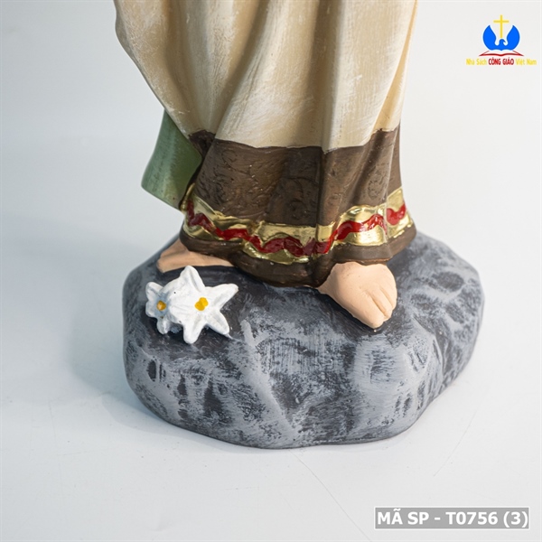 Tượng Đức Mẹ hoa huệ 50cm vẽ tay_thumbnail_3