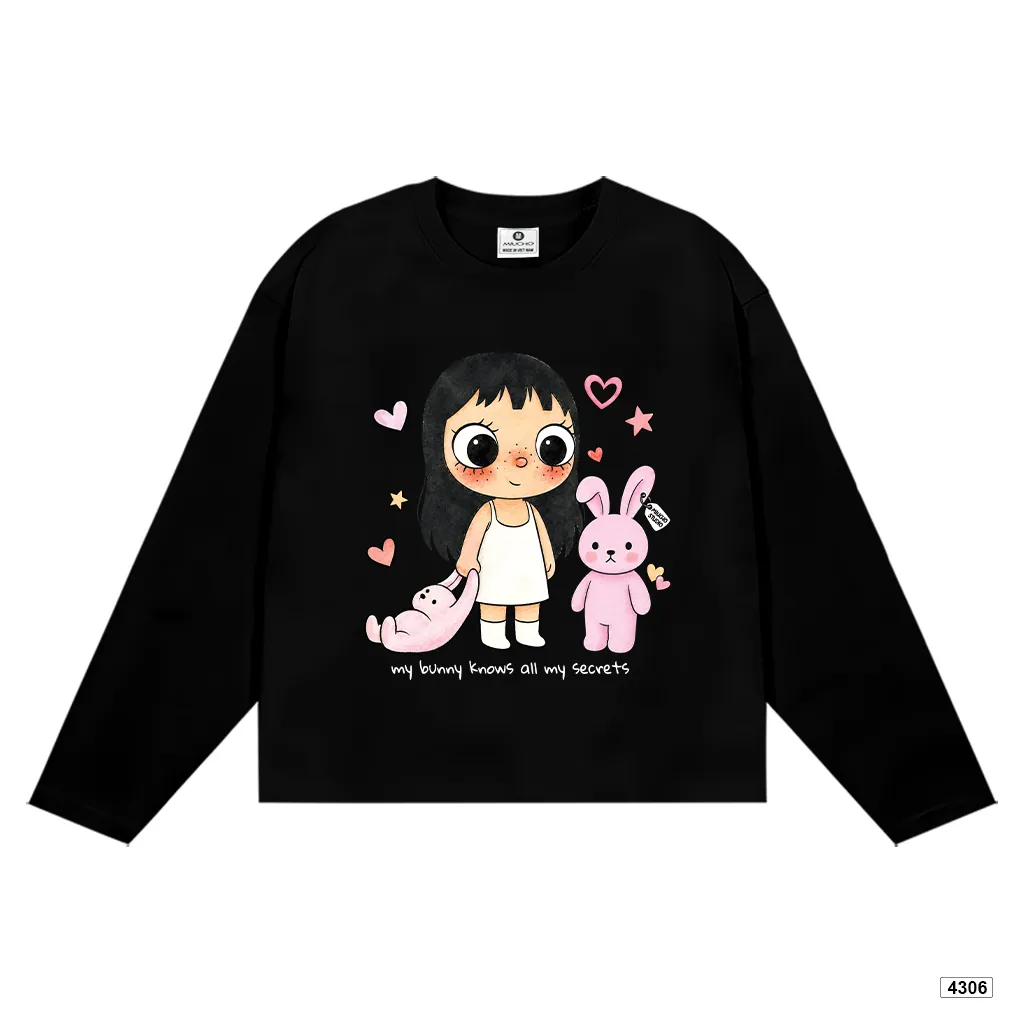 Áo thun tay dài unisex form boxy Miucho 4306_thumbnail_8