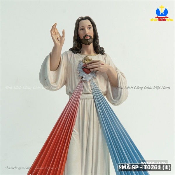 Tượng Chúa thương xót 50cm vẽ tay