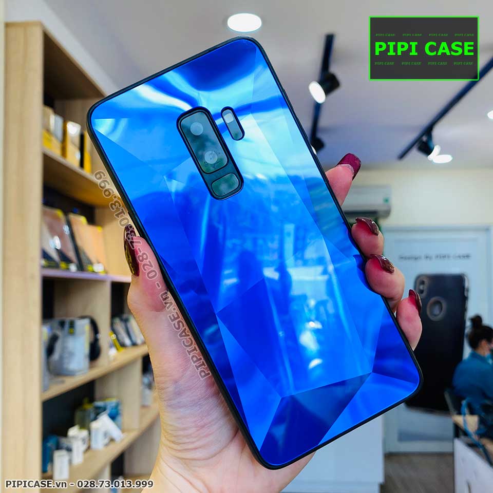 Ốp Lưng Samsung S9 - Kim Cương 6D - Xanh_thumbnail_1