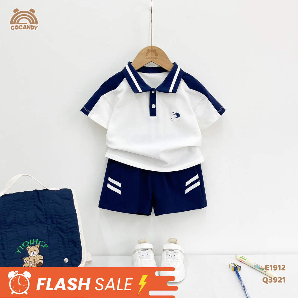 Áo cộc polo TRẮNG tag sóc