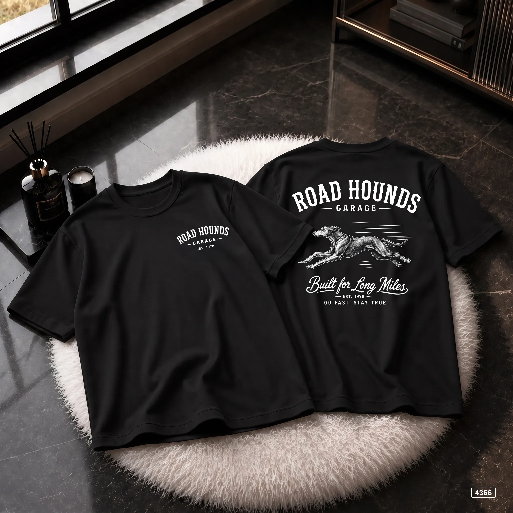 Áo thun nam form rộng Road Hounds Garage TeePrint 4366_thumbnail_7