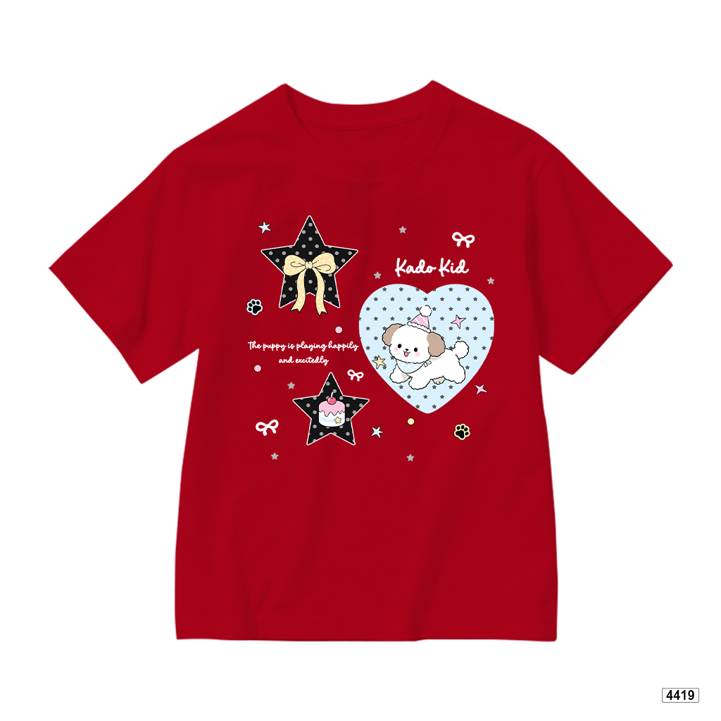 Áo thun bé trai bé gái form rộng happy puppy Hàn Quốc Kado 4419_thumbnail_9