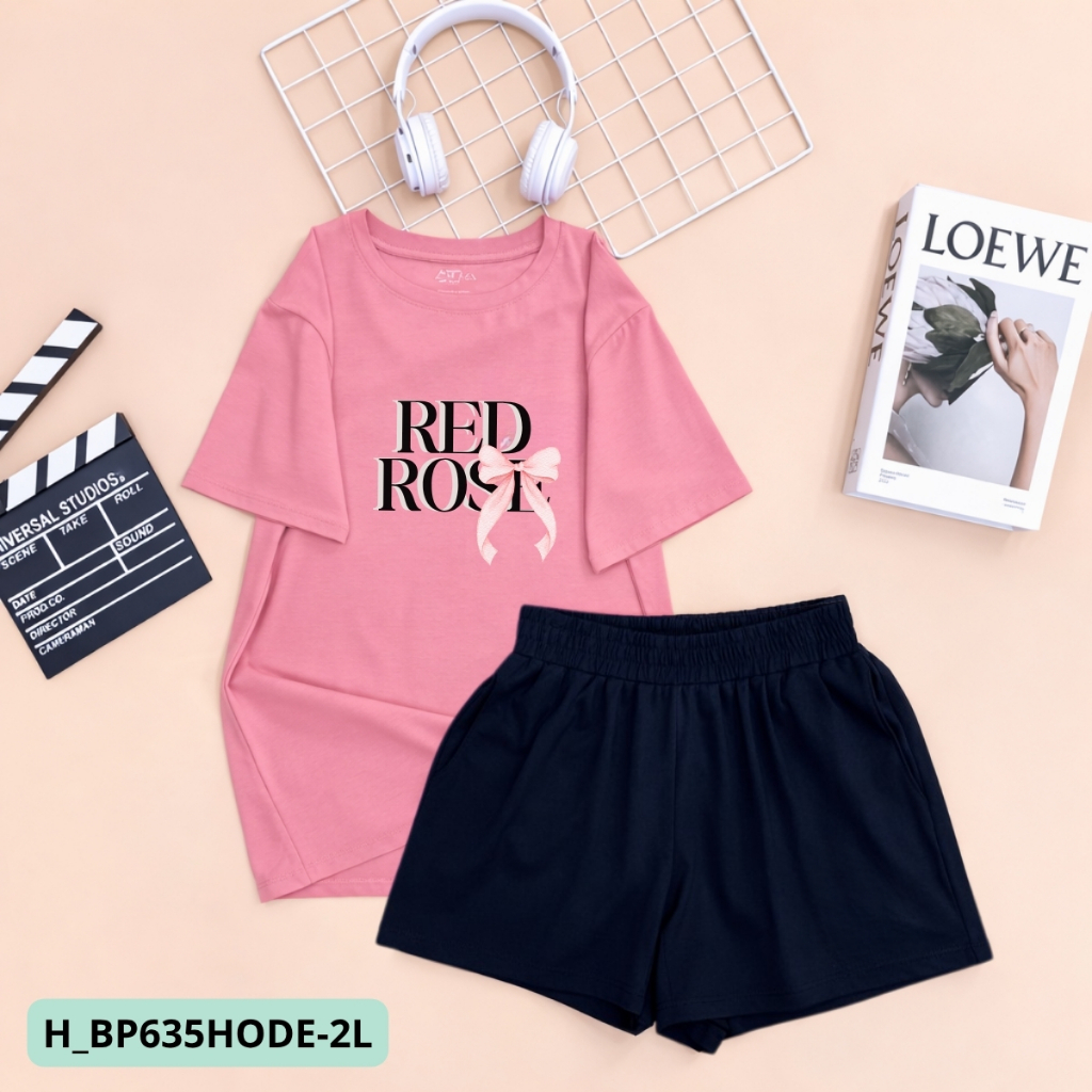 [XẢ KHO BỘ FORM RỘNG] -  Bộ quần áo thun nữ dáng rộng nhiều hình in - LOZA XB013_thumbnail_84