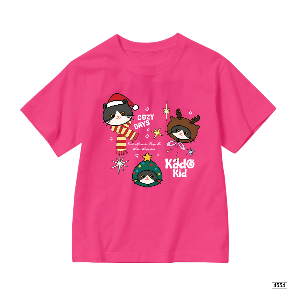 Áo thun bé gái form rộng noel mèo xinh Kado 4554_thumbnail_11