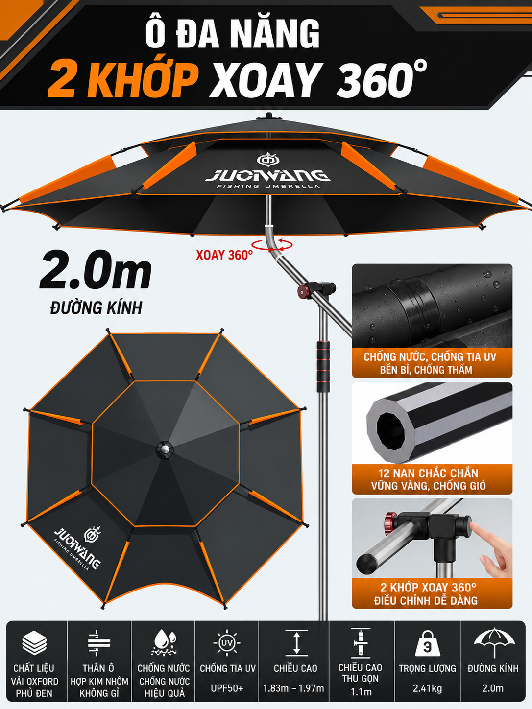 Ô đa năng chính hãng 2 khớp xoay 360 độ_thumbnail_1