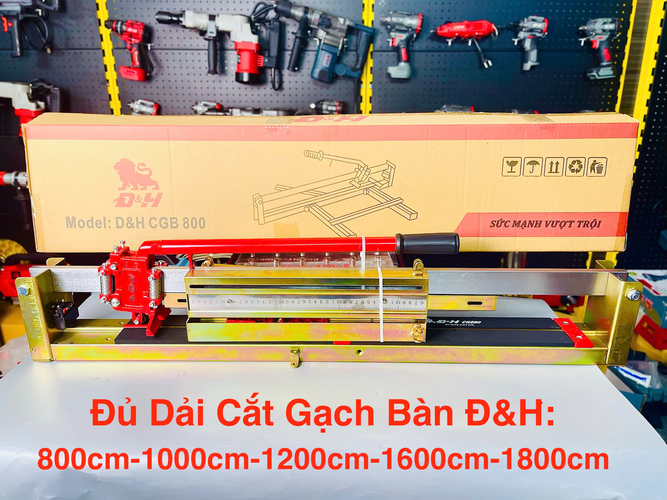 Bàn Cắt Gạch Đẩy Tay Đông Hải DH1200 – Cắt Gạch Khổ 1200mm