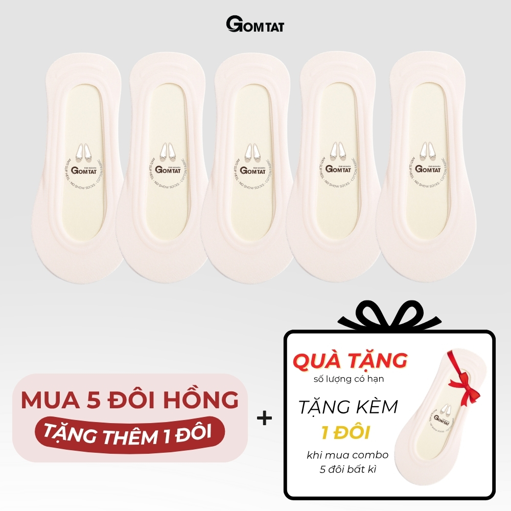 [DEAL QUÀ TẶNG] Tất búp bê nữ đi giày lười GOMTAT có đệm silicon chống tuột gót, thoáng mát mùa hè - TNBB_thumbnail_13