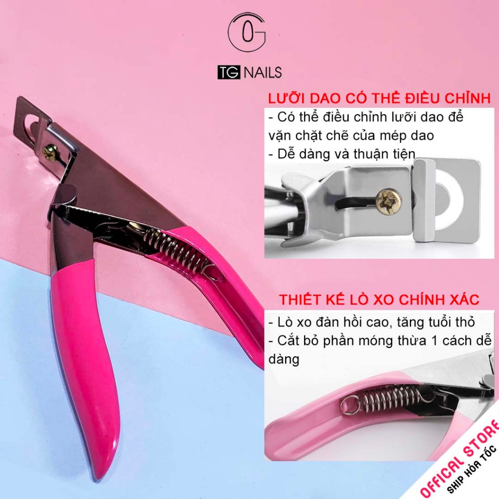 Kìm cắt móng tay dùng trong ngành nail, chất liệu: Thép. Kích thước: 10x4.5cm._thumbnail_3