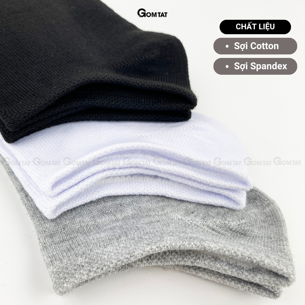 Tất cổ ngắn nam nữ GOMTAT trơn mềm mịn thoáng khí - VOTRON-VNXK_thumbnail_2