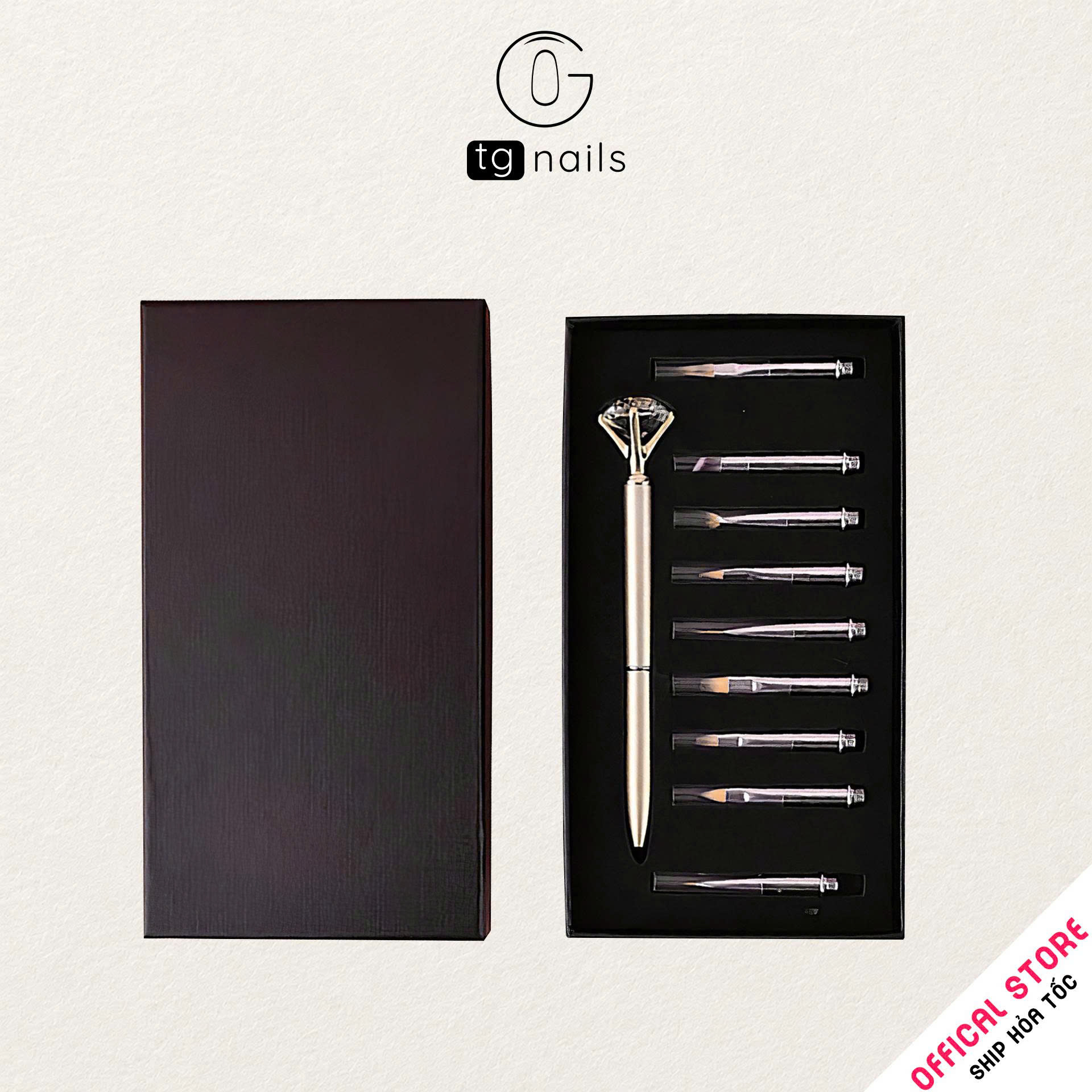 Bộ cọ vẽ móng tay KL030, gồm 10 cái/bộ, dài 13.5cm_thumbnail_0