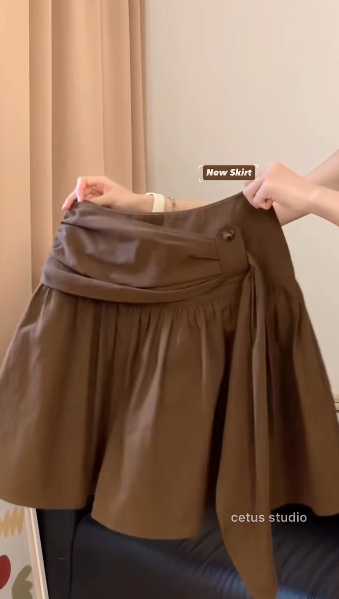 Váy ngắn thắt nơ 2 lớp 1370_thumbnail_4