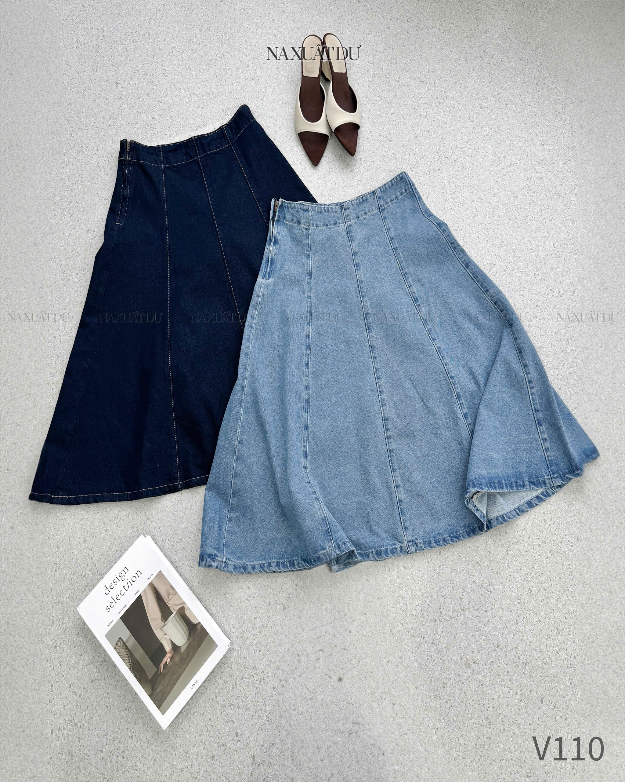 Chân váy jeans 