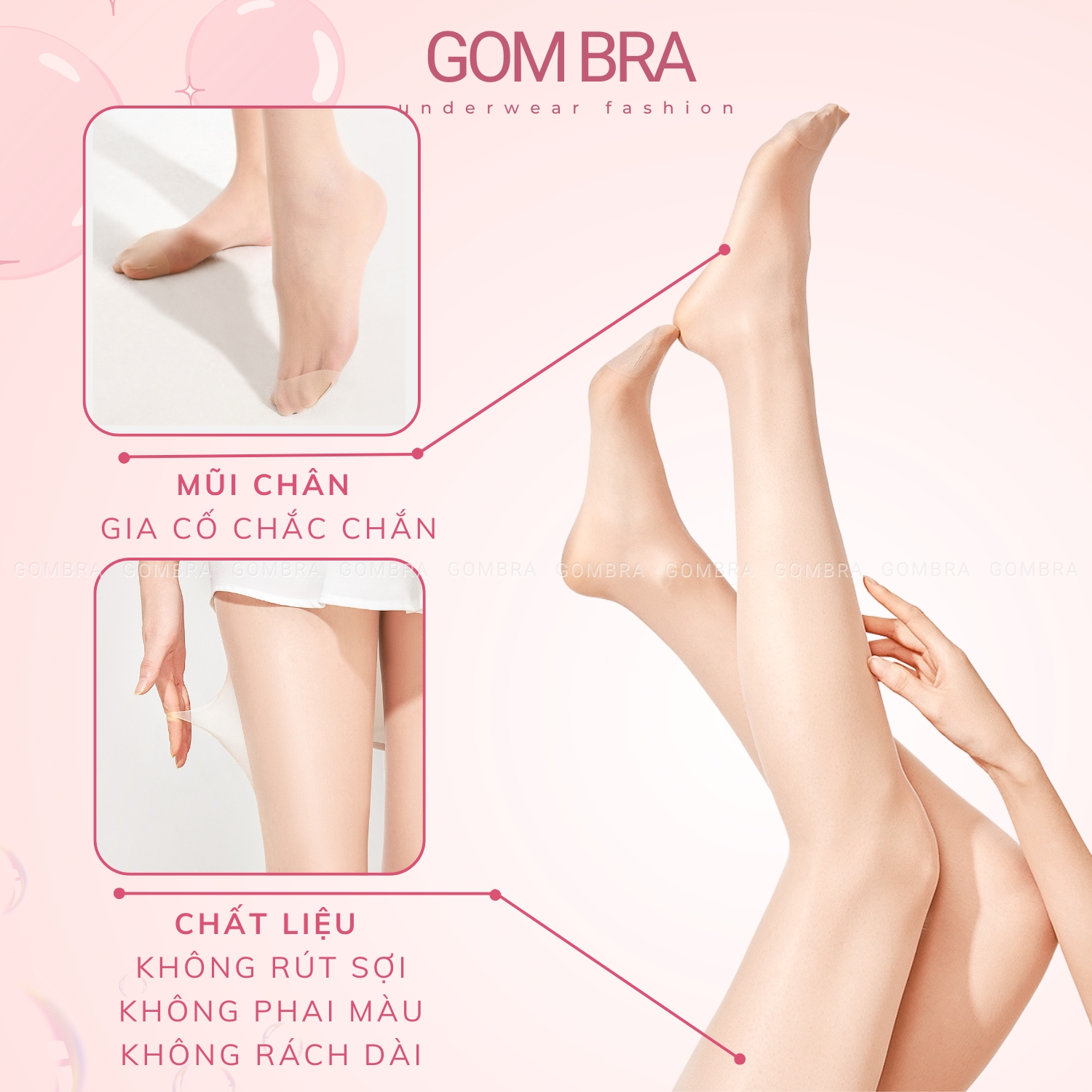 Quần tất đen che khuyết điểm Gom Bra, vớ quần nữ tàng hình mềm mịn co giãn bền dai - KAVE-A078_thumbnail_3