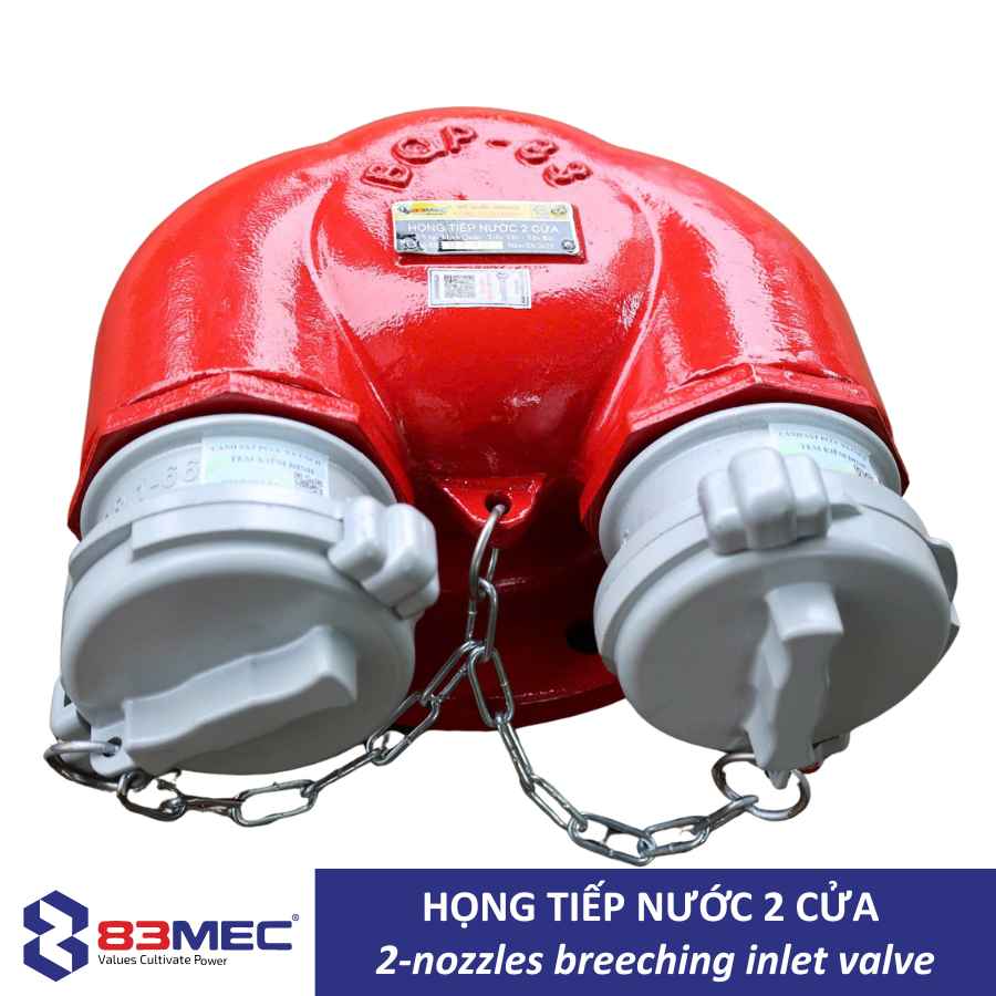 Họng tiếp nước 2 cửa 83MEC – PN10, PN16 (TCVN 5739:2023)