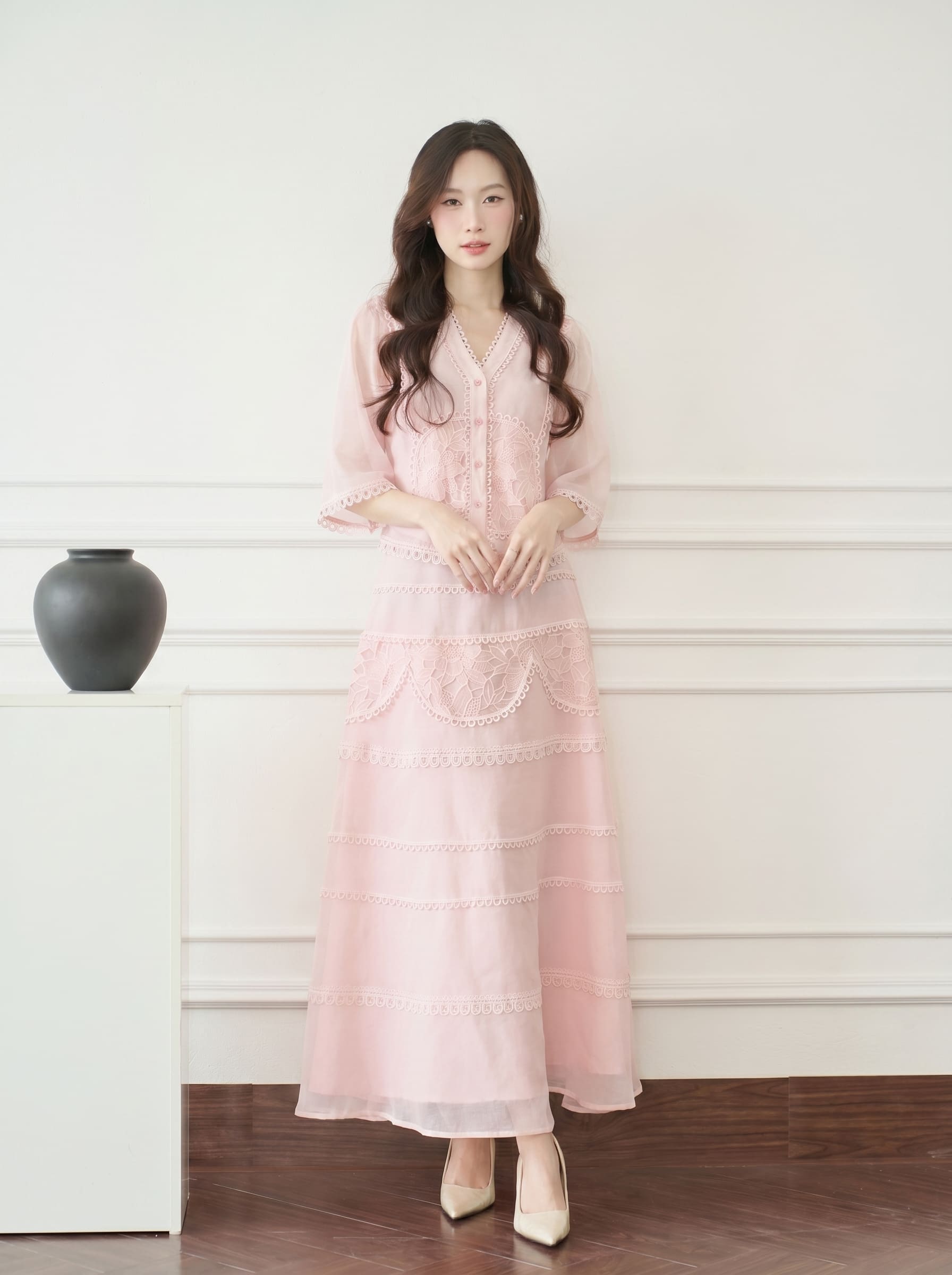 Set Váy Hồng Nhiên