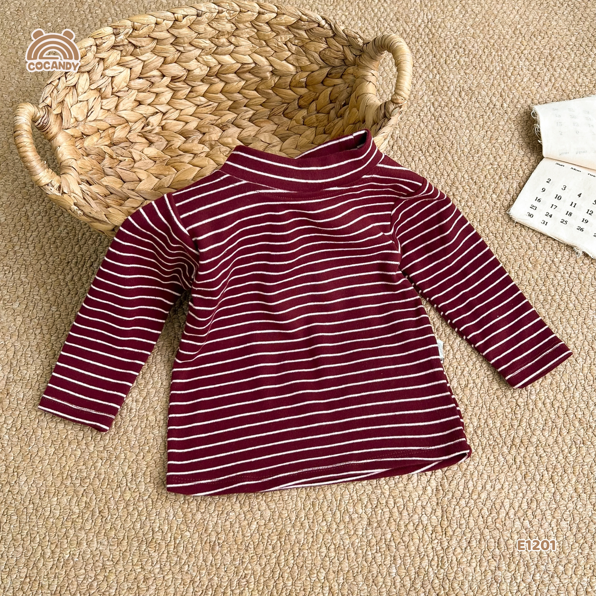 Áo giữ nhiệt kẻ ĐỎ BE cổ 2p_thumbnail_10