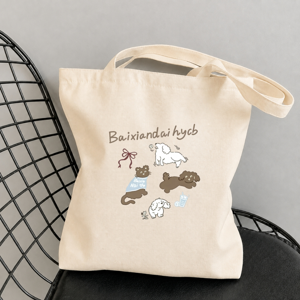 Túi Tote hình nhiều mẫu xinh xắn -  TOTE37