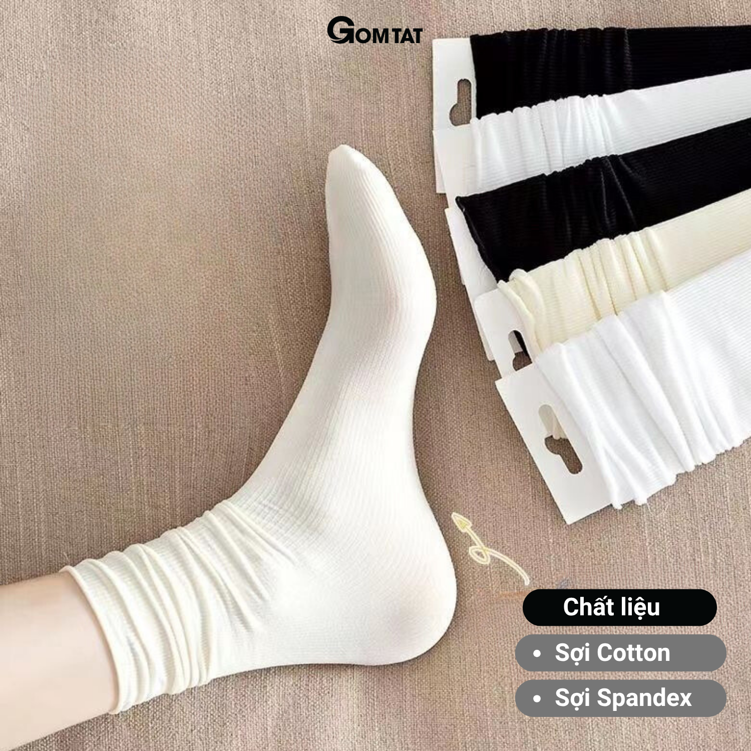 Combo tất giấy nữ mỏng mùa hè GOMTAT, vớ nữ trơn mong nhẹ, mềm mịn, tôn dáng - HOT-1304_thumbnail_6