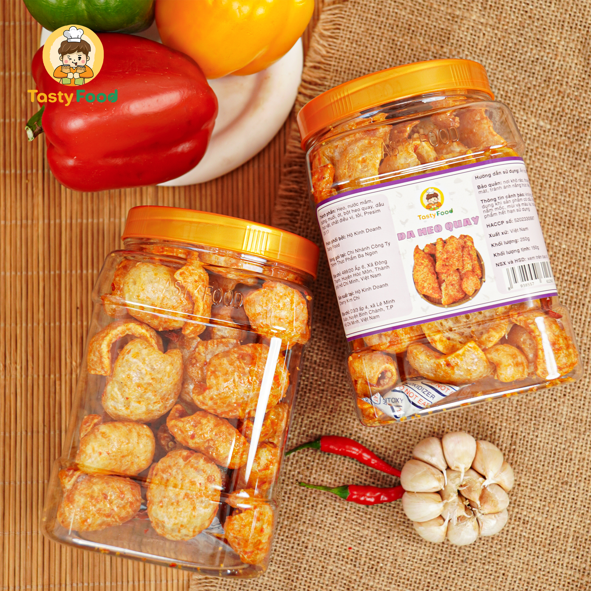 Da heo quay Tasty Food - Hũ vuông 250g
