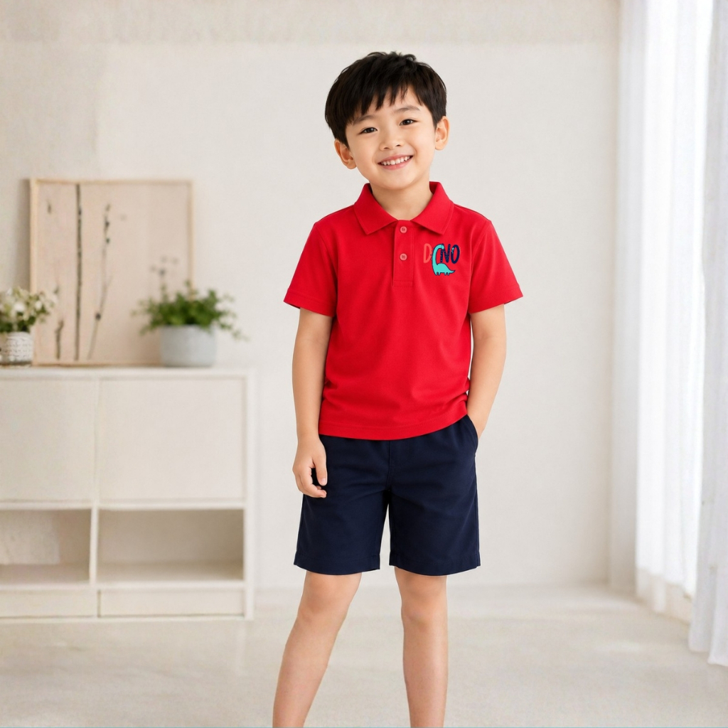 Áo polo bé trai hình Khủng long DINO - Loza Kids PL3649_thumbnail_1