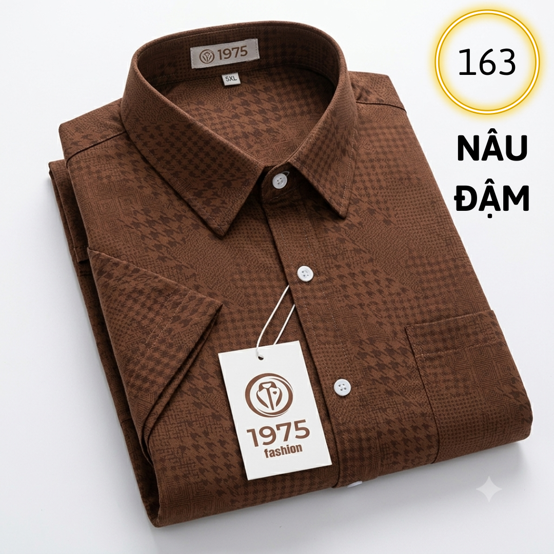 Áo sơ mi 163N - YẾN NÂU ĐẬM