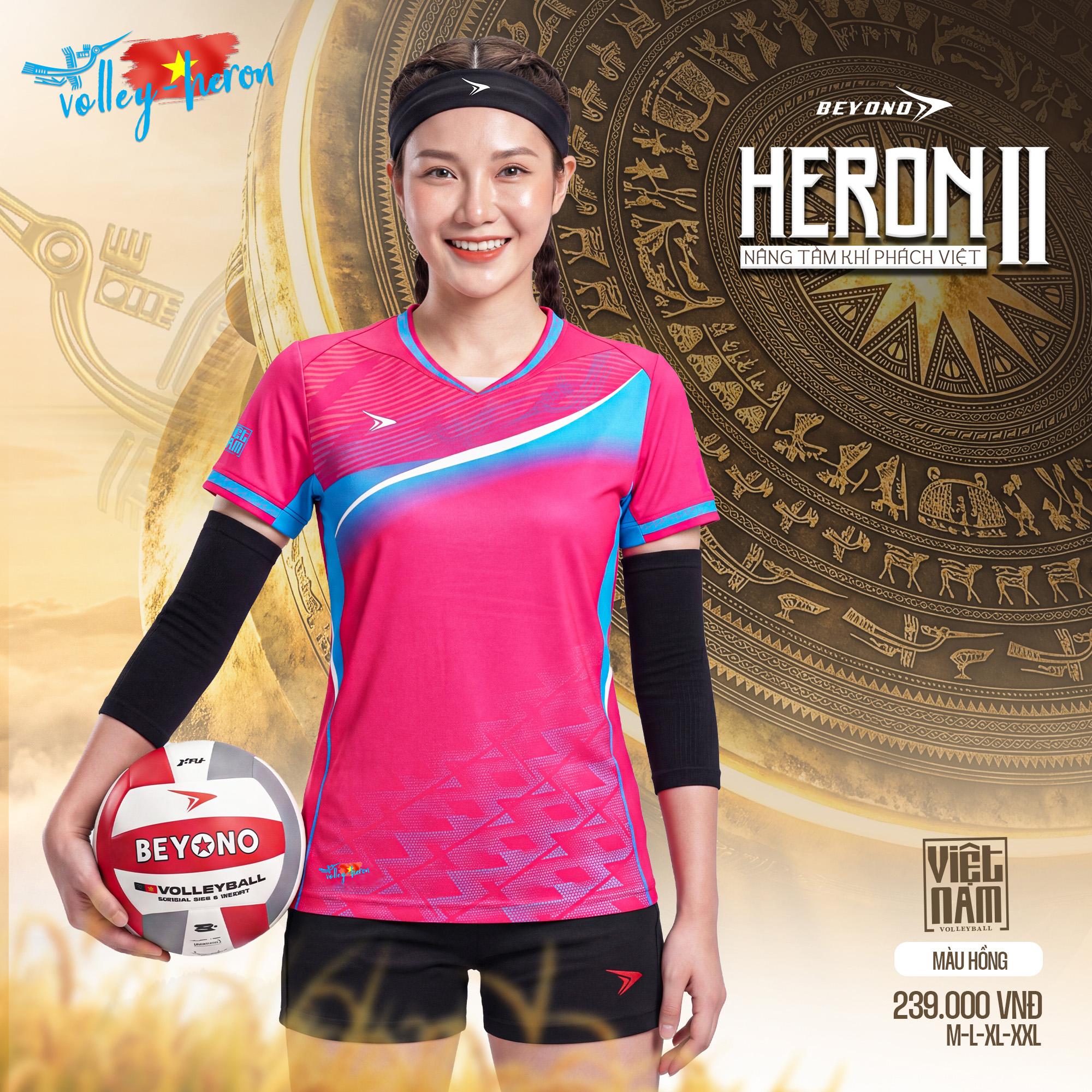 BST Quần Áo Bóng Chuyền Beyono Heron II Thun Mè Cao Cấp Thoáng Mát Thể Thao Đương Đại_thumbnail_5
