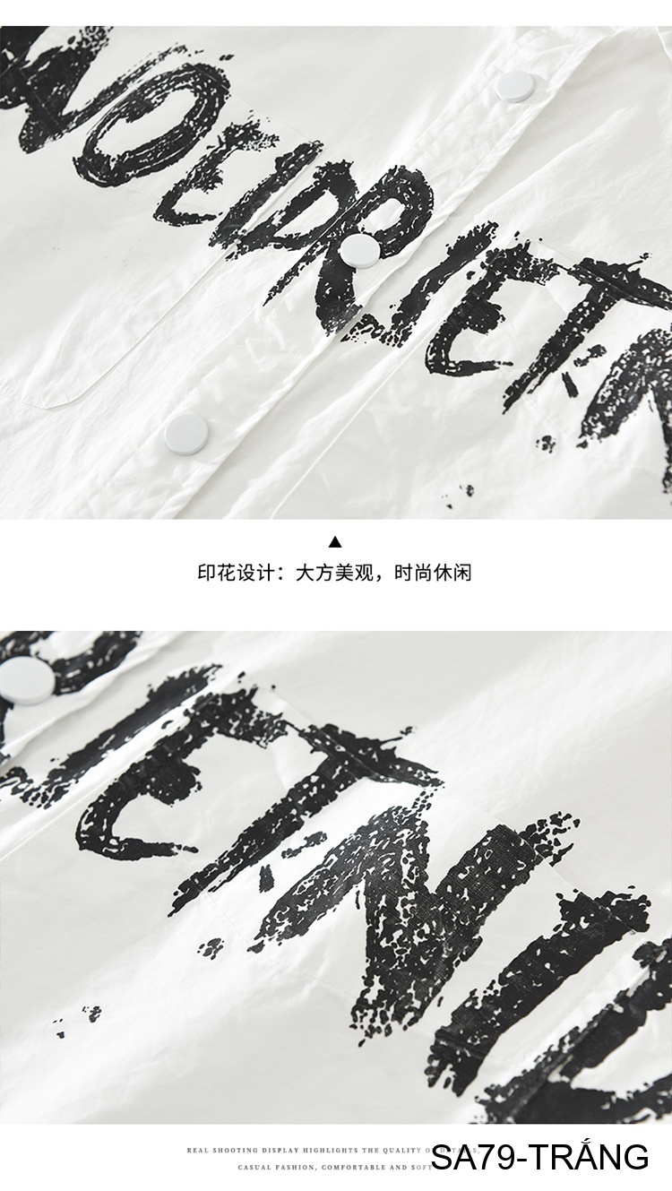SA79 - Áo sơ mi nam tay dài phong cách streetwear in chữ nghệ thuật, chất cotton mềm mại, form rộng thoải mái_thumbnail_4