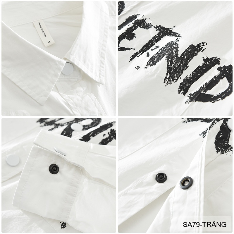 SA79 - Áo sơ mi nam tay dài phong cách streetwear in chữ nghệ thuật, chất cotton mềm mại, form rộng thoải mái_thumbnail_1