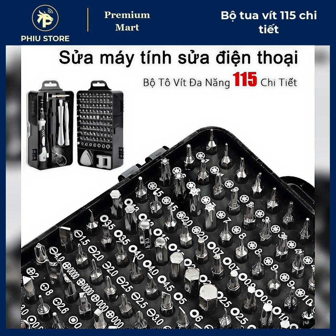 Bộ Tua Vít Mini - Bộ Tua Vít 115 Chi Tiết, Hộp Tua Vít Sửa Điện Thoại - PHIU STORE_thumbnail_7