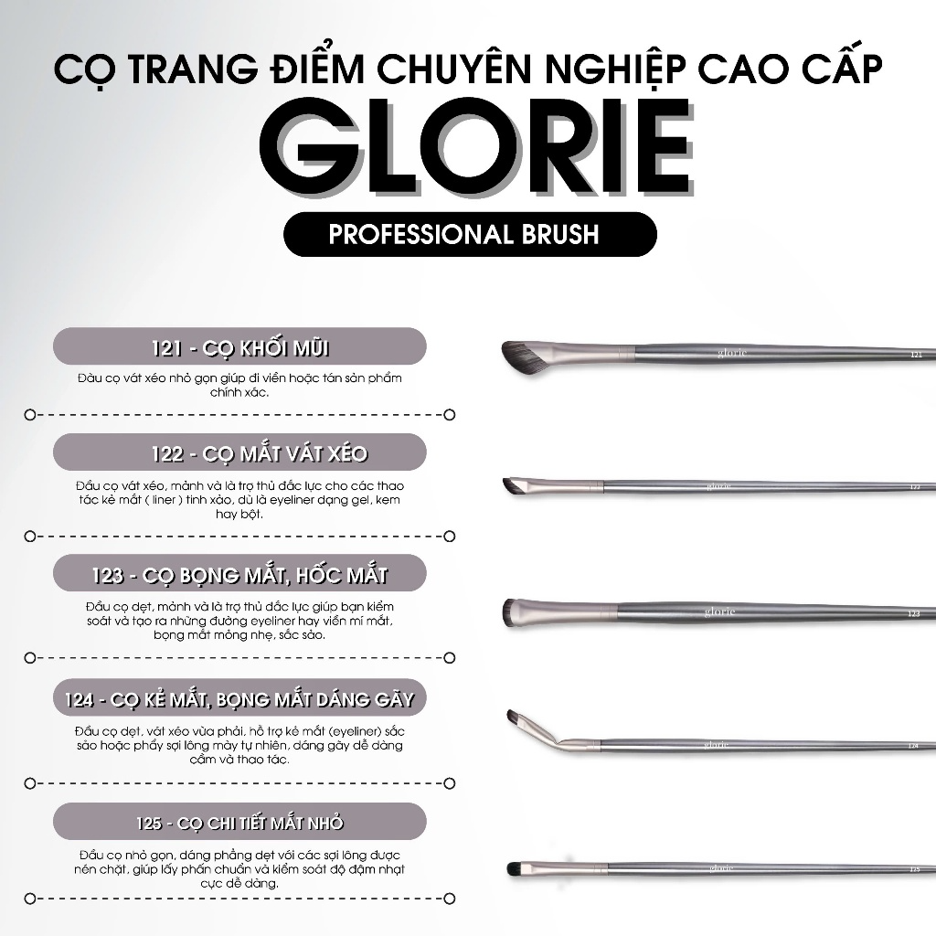 [GLORIE] Cọ trang điểm chuyên nghiệp cao cấp Glorie Professional Brush_thumbnail_5