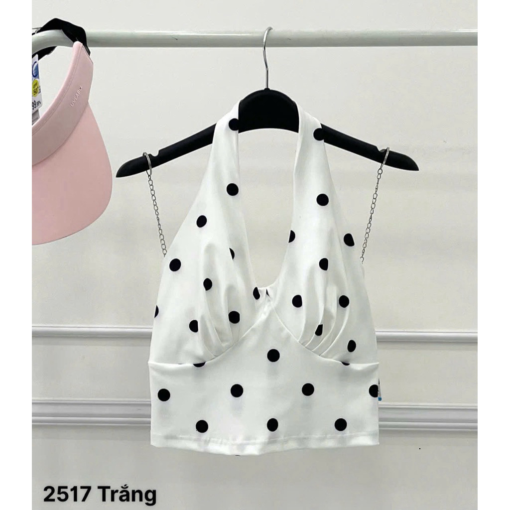Áo Croptop Thể Thao Nữ Yếm Nhún Ngực Hoạ Tiết Caro Vải Thun Lạnh Thấm Hút Mồ Hôi_thumbnail_3