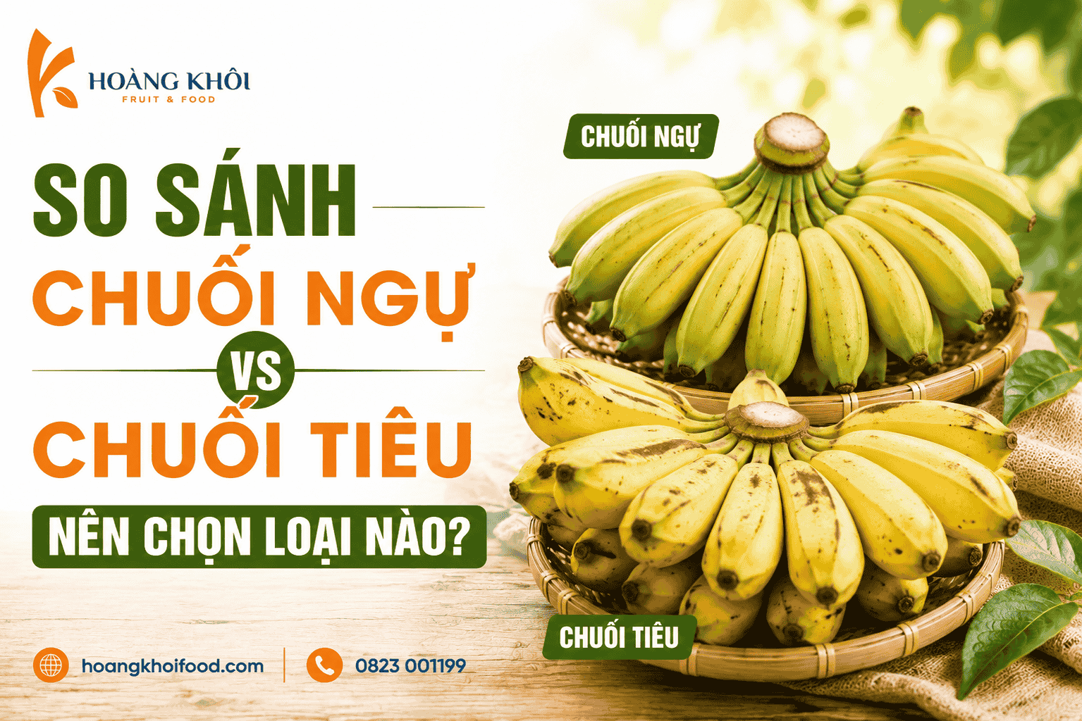 So sánh chuối ngự và chuối tiêu: Nên chọn loại nào?