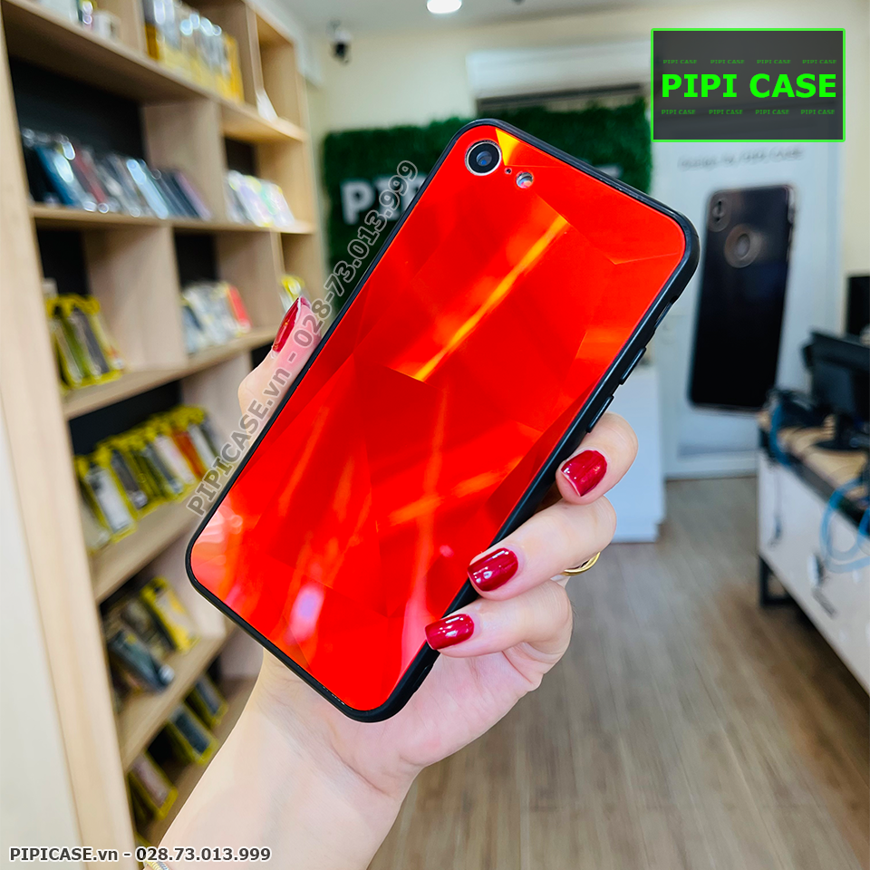 Ốp Lưng iPhone 7 / 8 - Kim Cương 6D - Đỏ_thumbnail_1