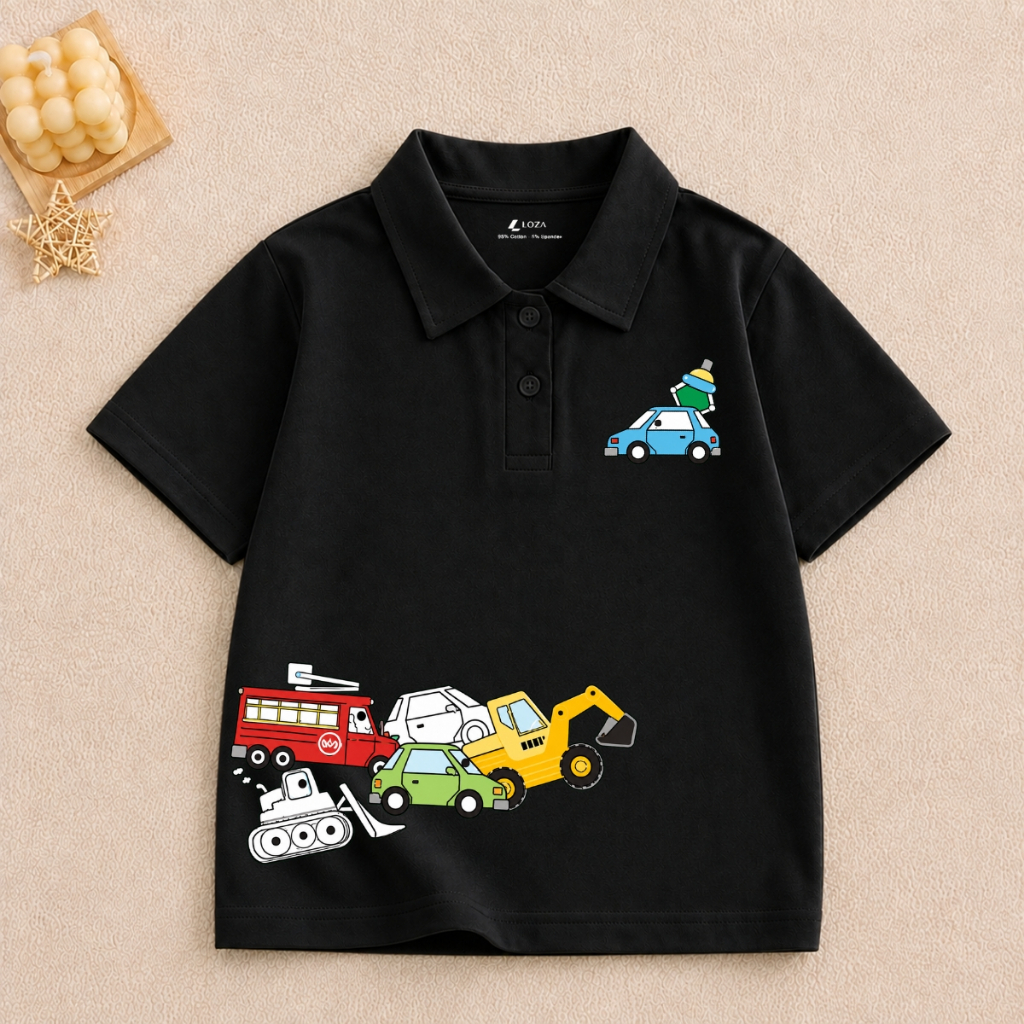 Áo polo bé trai in nhiều hình nhiều mẫu dễ mặc  - Áo thun có cổ cho bé Loza Kids PL004_thumbnail_5