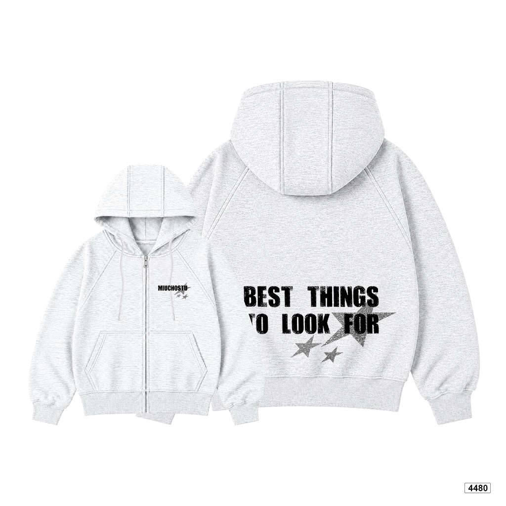 Áo hoodie zip Miucho form rộng basic nỉ 2 da in mix 4480_thumbnail_9